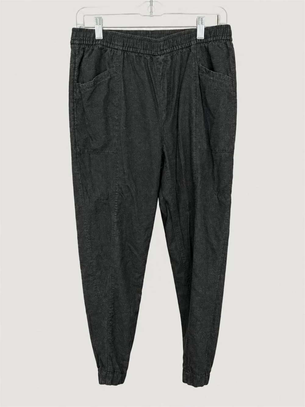 Old Navy Black Men's Elastic Waist Linen Joggers